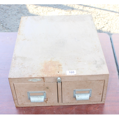 160 - Karki 2 draw metal filing box