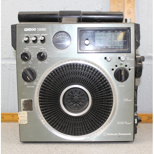 615 - 2 transistor radios to include National Panasonic GX600 & a Hacker Sovereign ll