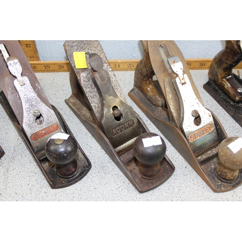 851 - 5 x various wood planes to incl. Stanley