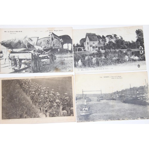 1015 - A large qty of WW1 postcards all sent from the frontline by George Henry Sibbring 27902 to his famil... 