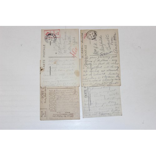 1015 - A large qty of WW1 postcards all sent from the frontline by George Henry Sibbring 27902 to his famil... 