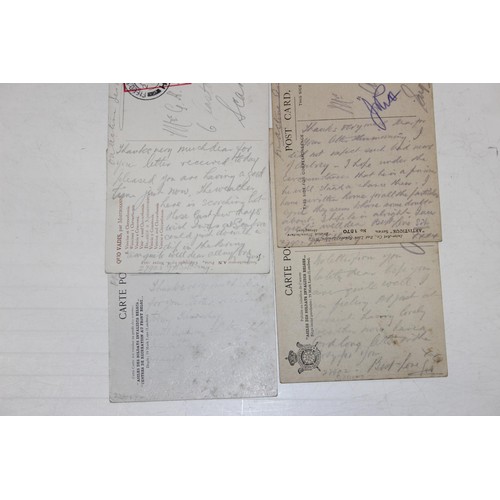 1015 - A large qty of WW1 postcards all sent from the frontline by George Henry Sibbring 27902 to his famil... 