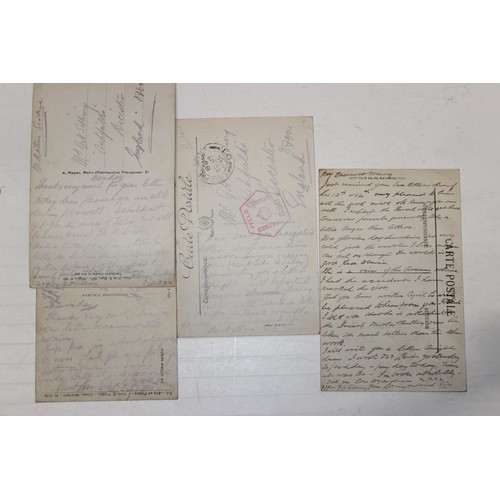 1015 - A large qty of WW1 postcards all sent from the frontline by George Henry Sibbring 27902 to his famil... 