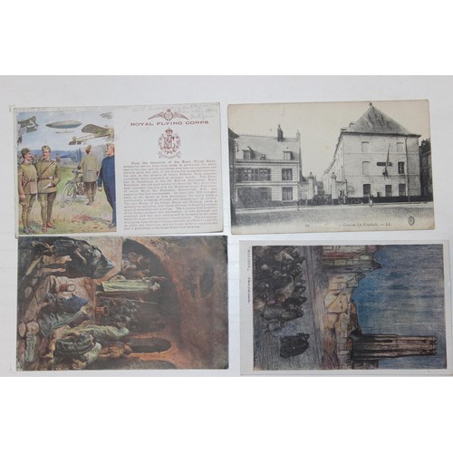 1015 - A large qty of WW1 postcards all sent from the frontline by George Henry Sibbring 27902 to his famil... 