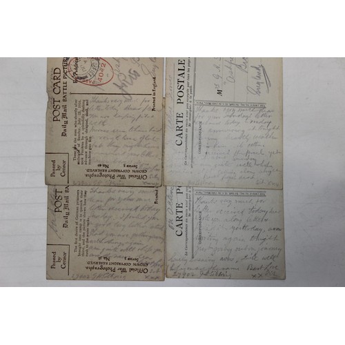 1015 - A large qty of WW1 postcards all sent from the frontline by George Henry Sibbring 27902 to his famil... 