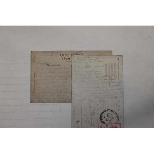 1015 - A large qty of WW1 postcards all sent from the frontline by George Henry Sibbring 27902 to his famil... 