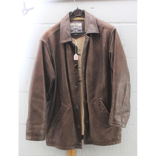 229d - Vintage Helium leather jacket, size large