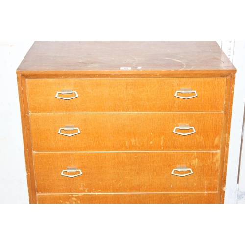 42 - A retro Lebus 5 drawer chest of drawers, approx 76cm wide