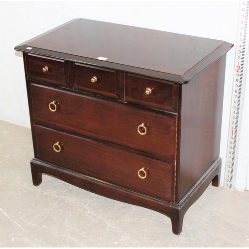 72 - Stag 3 over 2 chest of drawers