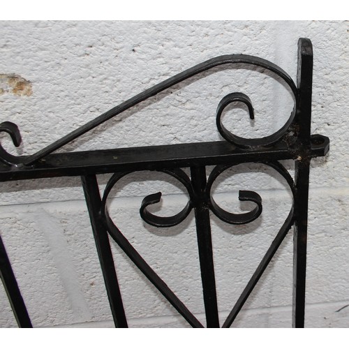 339 - A pair of wrought iron garden driveway gates