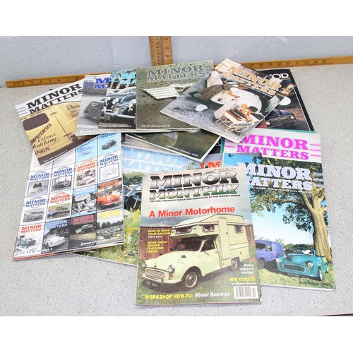 701 - Qty of Morris Minor motoring magazines and books