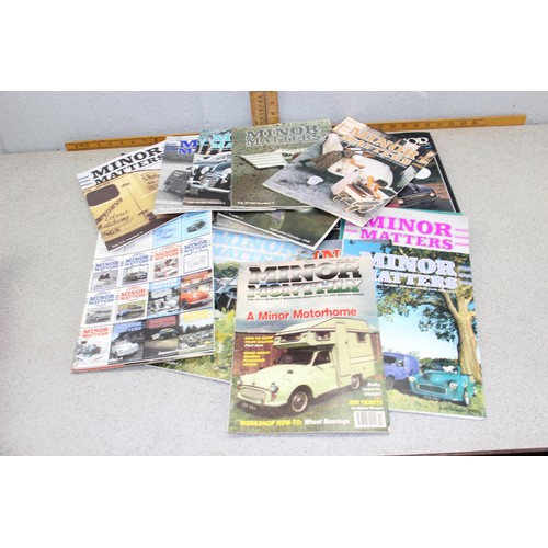 701 - Qty of Morris Minor motoring magazines and books