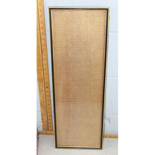 200B - A large finely woven silver gilt thread panel, XRF tested as high purity silver, approx 72cm x 25cm