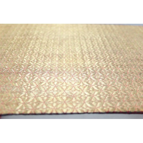 200B - A large finely woven silver gilt thread panel, XRF tested as high purity silver, approx 72cm x 25cm