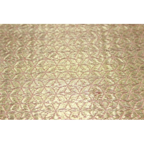 200B - A large finely woven silver gilt thread panel, XRF tested as high purity silver, approx 72cm x 25cm