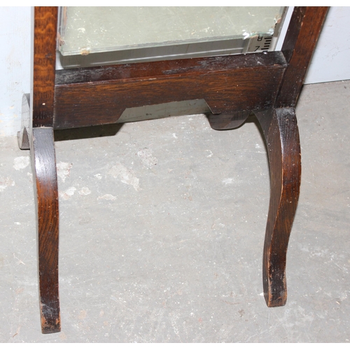 61 - Vintage mahogany Cheval mirror