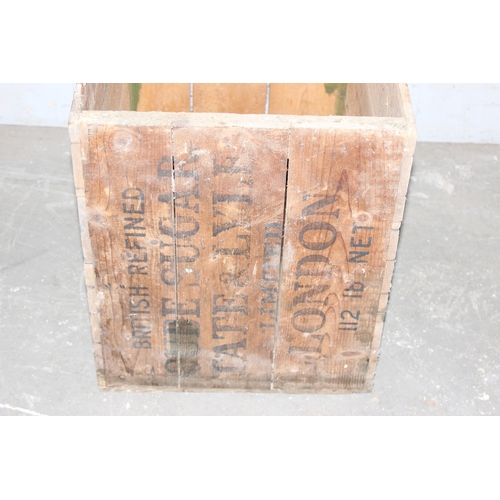 64 - Vintage Tate no. 1 Cube Sugar wooden advertising crate