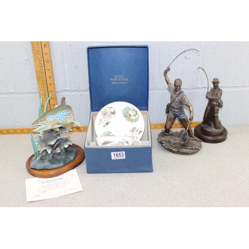 1653 - Danbury Mint figure of a fish entitled 