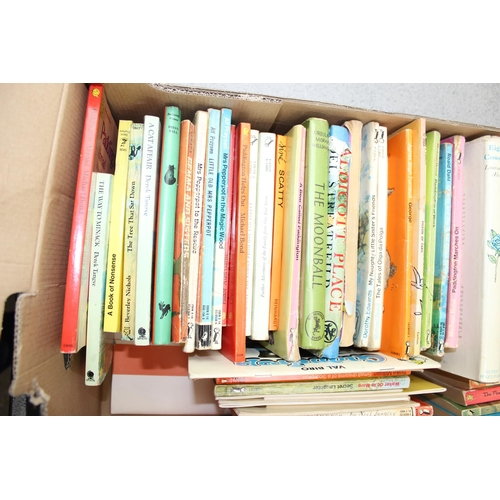 502 - 2 boxes of mixed books to inc vintage Penguin books etc etc