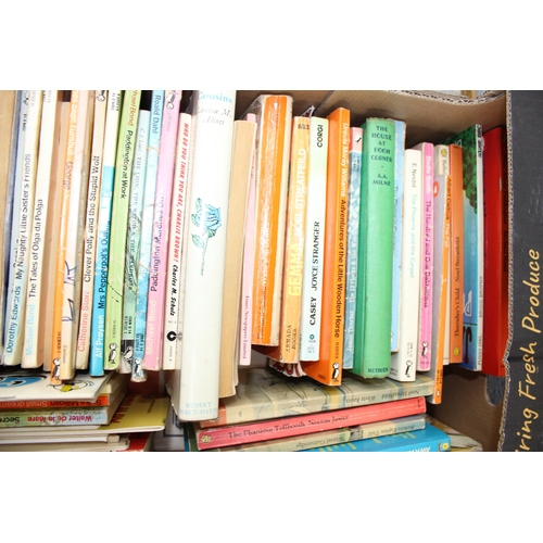 502 - 2 boxes of mixed books to inc vintage Penguin books etc etc