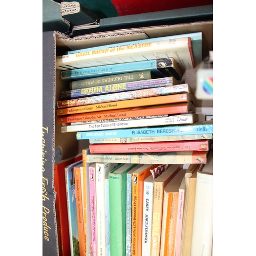 502 - 2 boxes of mixed books to inc vintage Penguin books etc etc