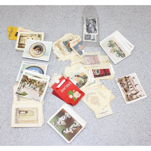 504 - Qty of assorted cigarette cards to inc silks