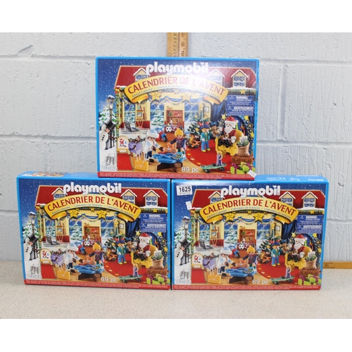 1625 - 3 boxed Playmobil 'Advent Calendar' sets