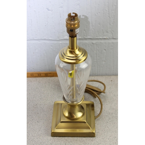 254 - 10 assorted table lamps to inc a retro clock lamp