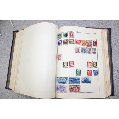 525 - Early 20th century stamp album and contents, other loose stamps, mainly New Zealand