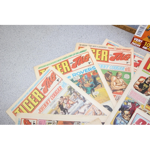 526 - Qty of vintage comics to inc Shoot, Victor etc