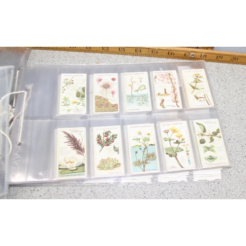 527 - 9 full sets of cigarette cards to include John Players & Sons wild animal head series