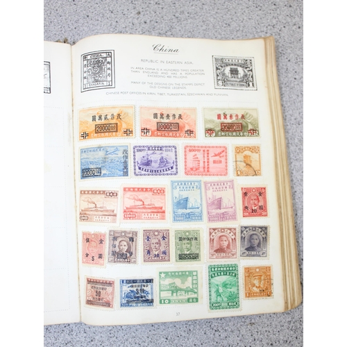 531 - 11 vintage stamp albums with contents and number of related reference books