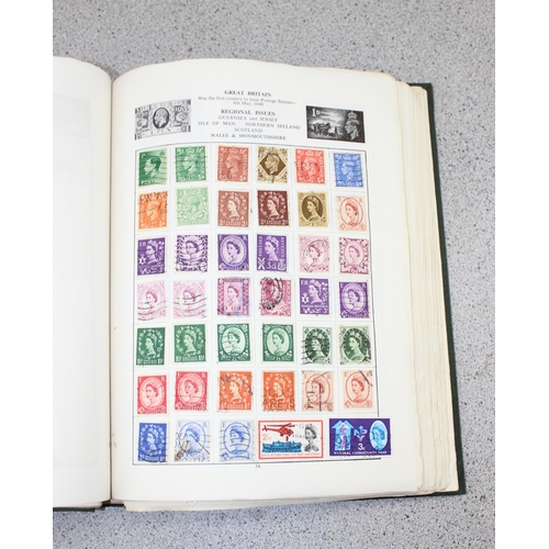 532 - 2 stamp stock books containing mainly foreign stamps & a Liberty stamp album with contents