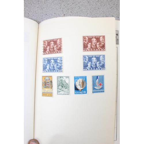 532 - 2 stamp stock books containing mainly foreign stamps & a Liberty stamp album with contents