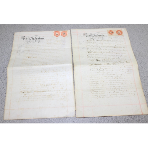 535 - Mixed antique and a later ephemera to include several Victorian indentures