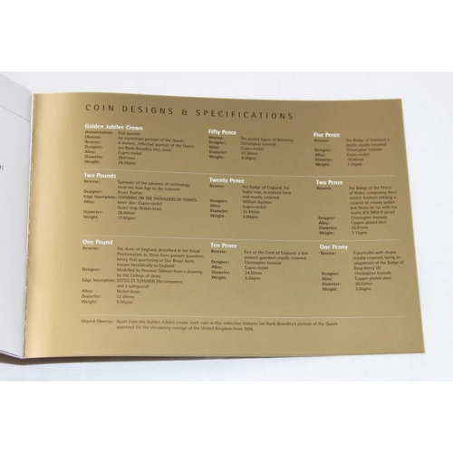 1142 - Royal Mint 2002 United Kingdom, proof 9 coin set, in case with certificate and outer box, D02DX