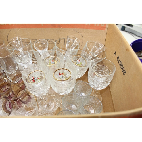 1810 - Box of assorted drinking glasses