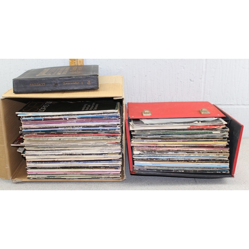 611 - 2 boxes of assorted records to inc LPs, 12