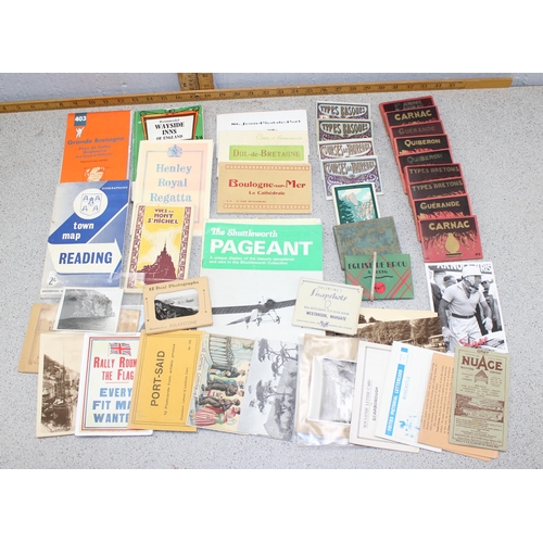 511 - Box of assorted postcards to inc boxed sets, other ephemera etc etc