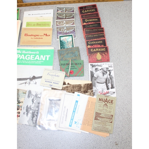 511 - Box of assorted postcards to inc boxed sets, other ephemera etc etc