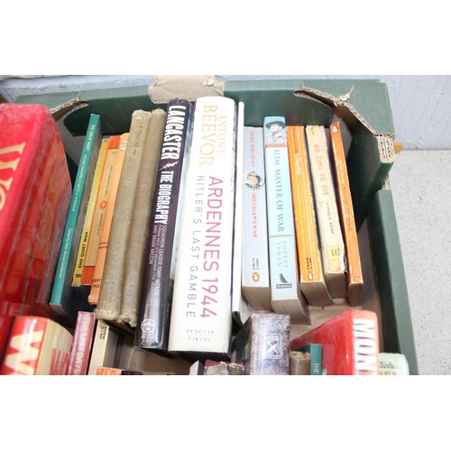 502 - 2 boxes of mixed books to inc vintage Penguin books etc etc