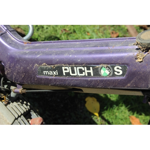 727 - Vintage 1970's Puch Maxi S pedal assisted moped or motorbike