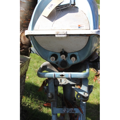 728 - Evinrude Fastwin outboard boat motor