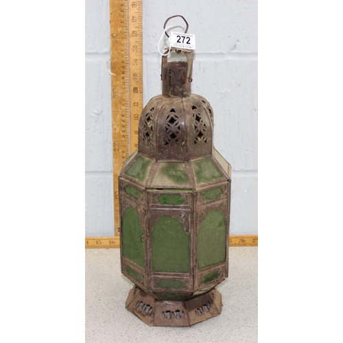 272 - Vintage Moroccan style hanging lantern