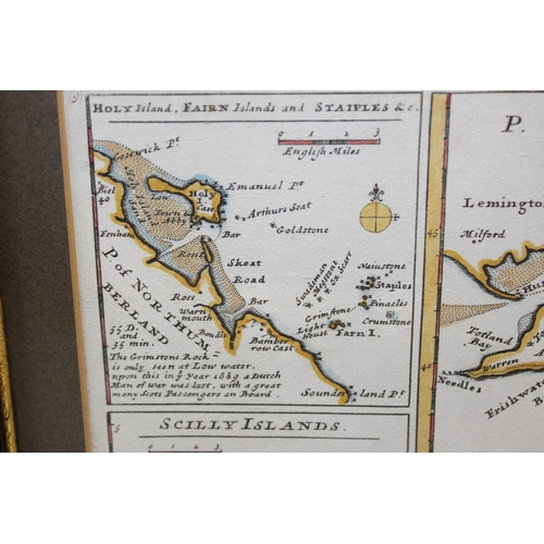 499l - 18th century map of the Isle of Wight by Herman Moll