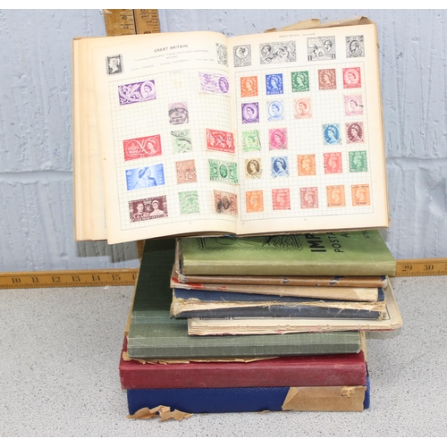 551 - Stamps - Box, World Collections in 9 Junior Albums