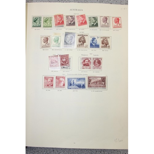 556 - Stamps - Commonwealth GV1 collection in Crown Album, Mint & Used, Cat £5400+