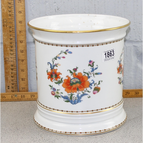 1863 - Limoges porcelain planter decorated with Poppies