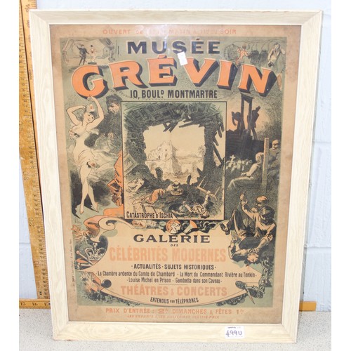 499U - An original antique Musee Grevin advertising poster ' Musee Grevin, 10, Bould. Montmartre - Catastro... 