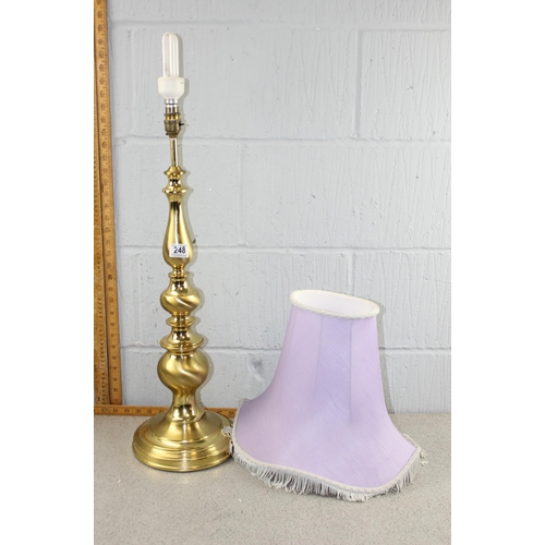 248 - Brass table lamp